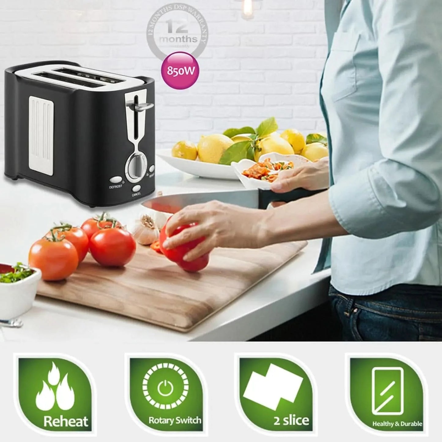 Multifunctional Sandwich Breakfast Machine Household 800w Small Toaster Home/Office/Dormitory Hot Mini Toaster Black,White - M & M Global