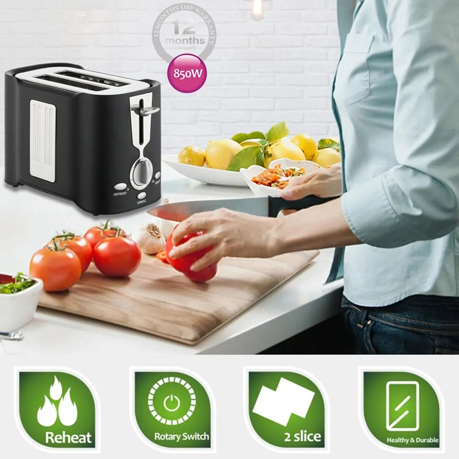 Multifunctional Sandwich Breakfast Machine Household 800w Small Toaster Home/Office/Dormitory Hot Mini Toaster Black,White - M & M Global
