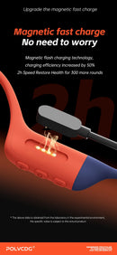 POLVCDG bone conduction swimming earphones IPX8 waterproof 32GB memory Bluetooth 5.4 silicone material 2025 new product x16