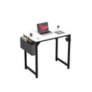 JHK Computer Desk Writing Study Office Gaming Table Modern Simple Style Compact with Side Bag Headphone Hook Easy Assembly