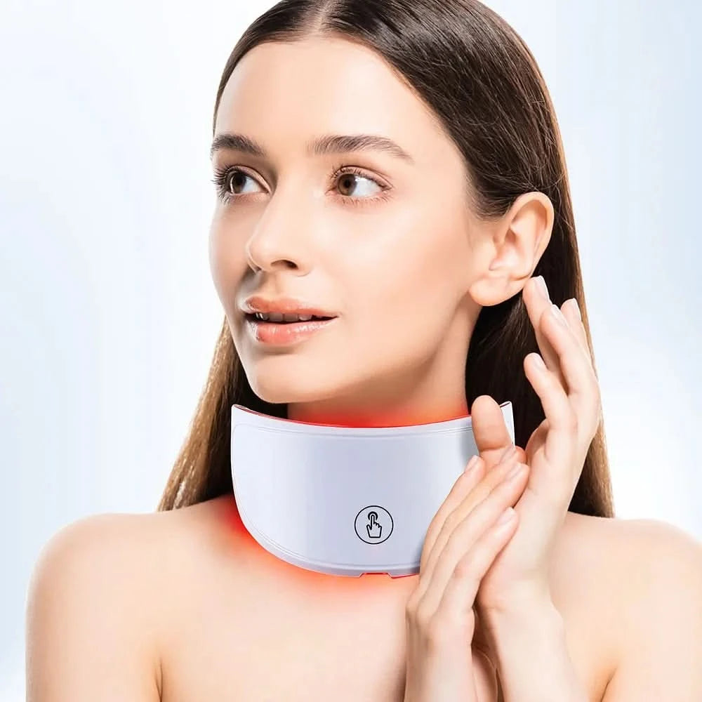 Neck LED Lift Mask Photon Anti-Wrinkle Skin Tightening Neck Beauty Device Skin Brighten Rejuvenation Neck Wrinkle Remover - M & M Global