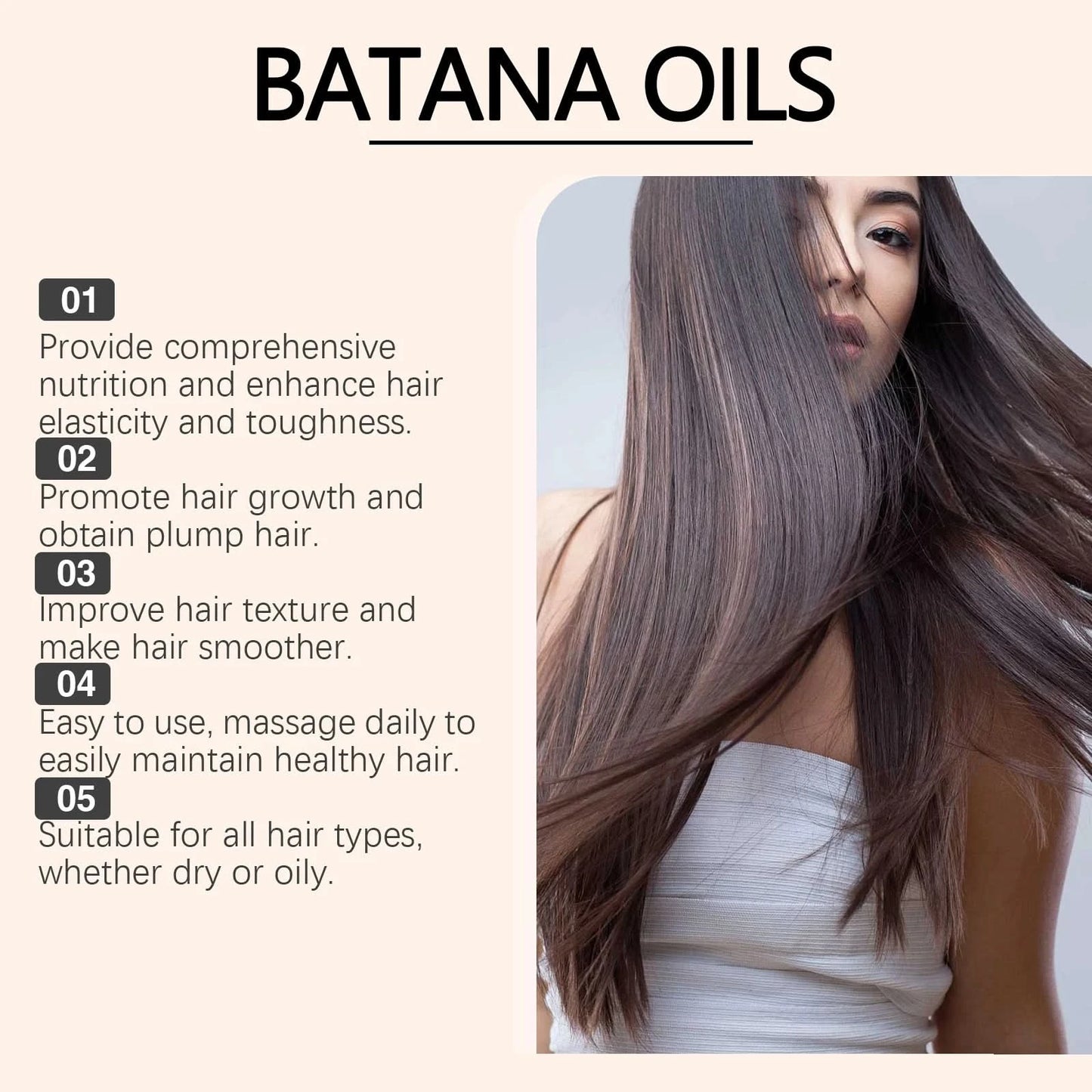 Hoegoa 100% Pure Organic Batana Oil for hair growth And Natural Batana Oil For Treating Hair Loss Anti-Breakage Hair - M & M Global