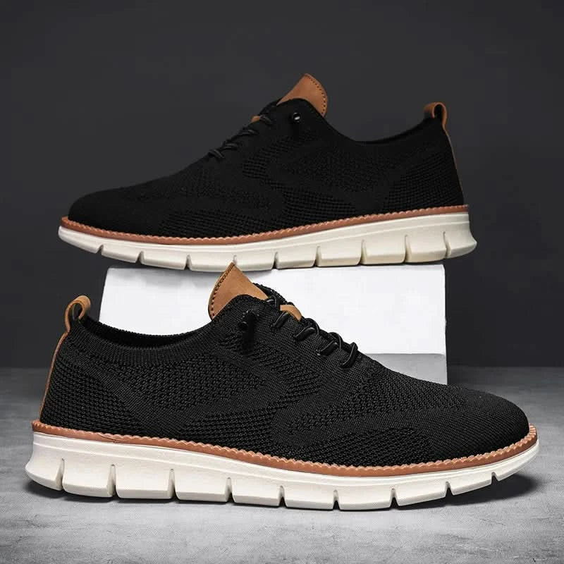 YRZL Men Casual Sports Shoes Anti Slip Wear-Resistant Breathable Cushioning Color Blocking Design Versatile Casual Sports Shoes - M & M Global