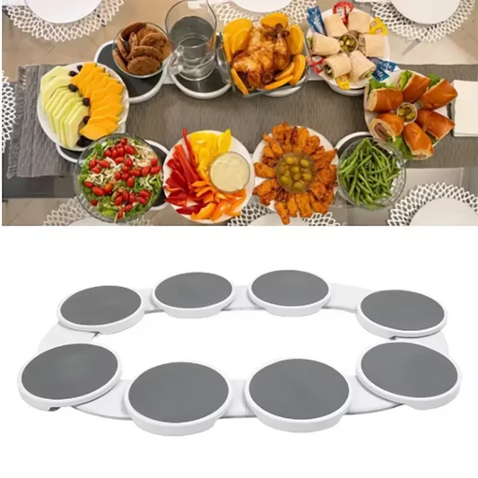 Kitchen Dining Table Turntable Kitchen Countertop Turntable 360 Degree Rotation Versatile Heat Resistant for Rectangular Table