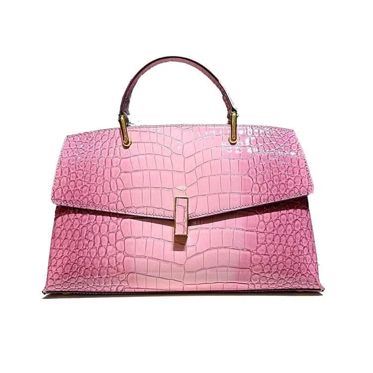 Crocodile Pattern Leather Women's Handbags Luxury Fashion Lady Shell Shoulder Crossbody Bag Top Handle Messenger Bags - M & M Global