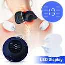 8 Modes Rechargeable Neck Massager with Remote Control EMS Low Frequency Pulse Massager For Muscle Relaxation Relief The Pain - M & M Global