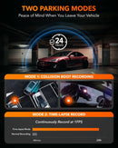 WOLFBOX I07 Dash  Cam 3 Channel Dash Camera for Car Front and Rear 4K Dash Camera with GPS WiFi Car Dvr for 170 FOV WDR - M & M Global
