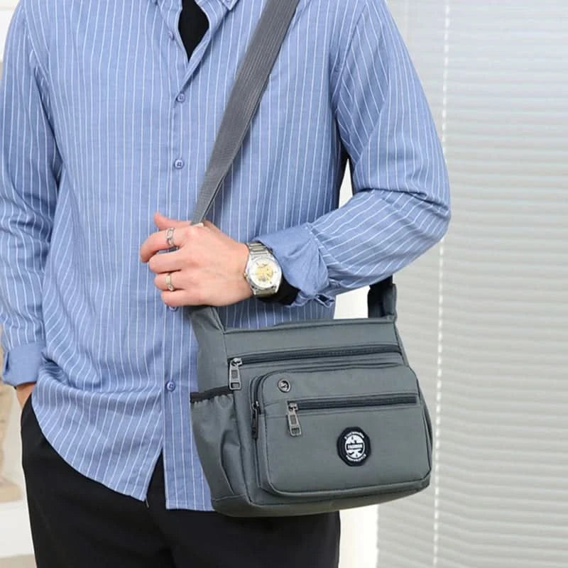 Men's Messenger Bag Crossbody Shoulder Bags Men Large Sling Pack For Work Business Waterproof Oxford Packs Satchel Purse - M & M Global
