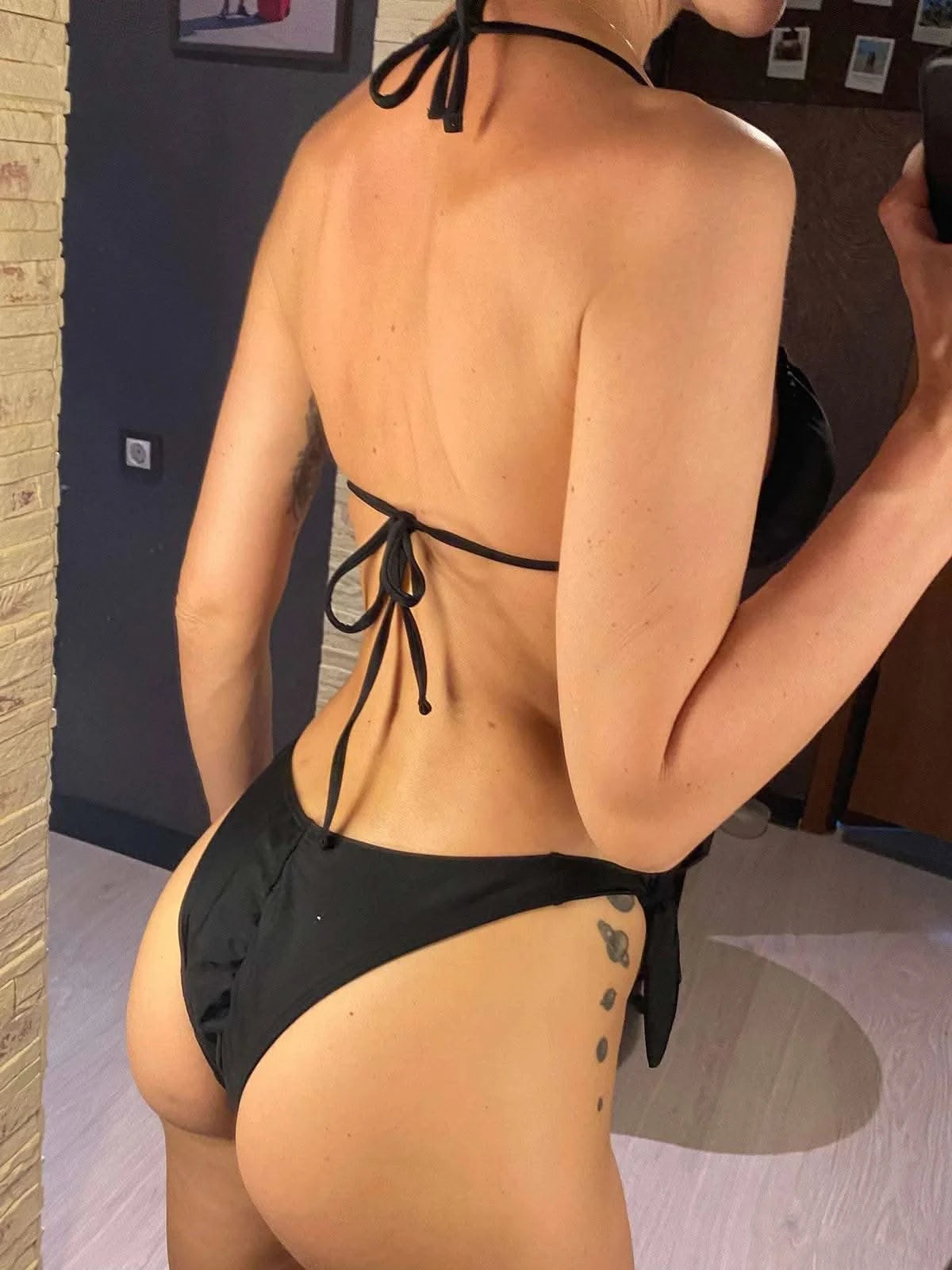 2025 Metal Star High Cut Scrunch Butt Bikini Female Swimsuit Women Swimwear Two-pieces Bikini set Bather Bathing Suit Swim V6419 - M & M Global