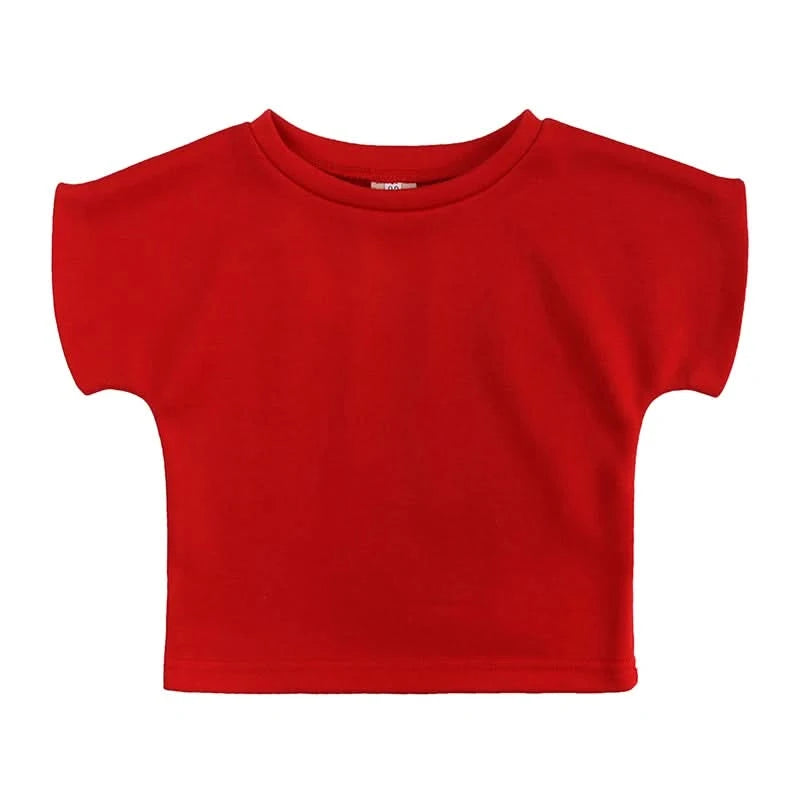Fashion Kids Little Girls Clothing 2 Pieces Sets Cotton Solid Casual T-shirt+Elastic Waist Pants Young Children Outfits 1-6Y - M & M Global