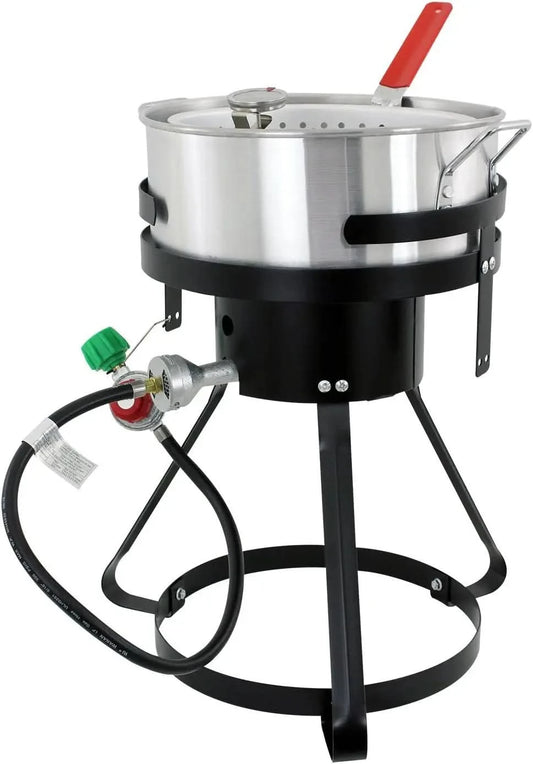 FFPA105 Fish and Wing Fryer, Silver - M & M Global