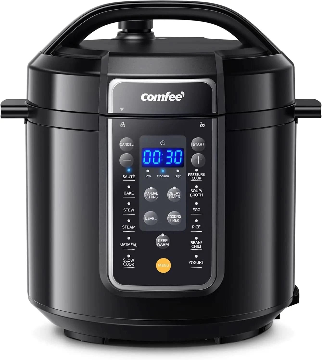 9-in-1 Electric Pressure Cooker, 14 Presets Instant Multi Cooker Olla de Presion Non-Stick Pot Yogurt Maker Rice Cooker Slow Coo - M & M Global