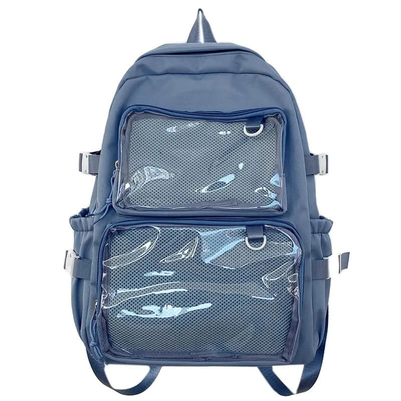 Japanese Style Transparent Ita Bag for Girls Comic Cons Large Capacity Women Backpack Fashion School Bags for College Student JK - M & M Global