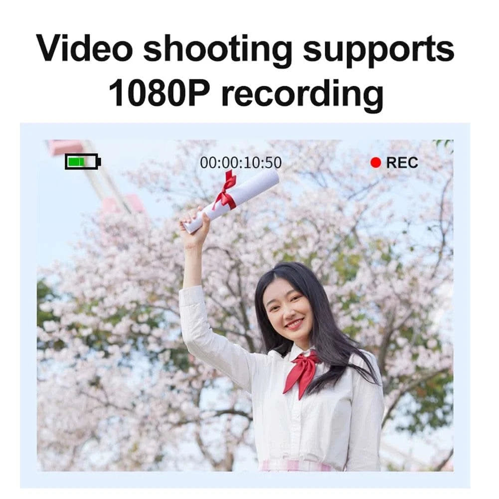 4K HD 1080P Video Camcorder 2.4 Inch IPS Screen Digital Camera 96MP Autofocus Vlogging Camera 16X Zoom for Kids Adults Beginners - M & M Global