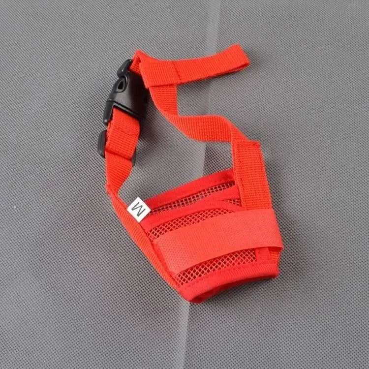 Pet Dog Adjustable Bark Bite Mesh Mouth Muzzle Grooming Anti Stop Chewing for Small Dogs Nylon Belt Dog Accessories Pet Products - M & M Global