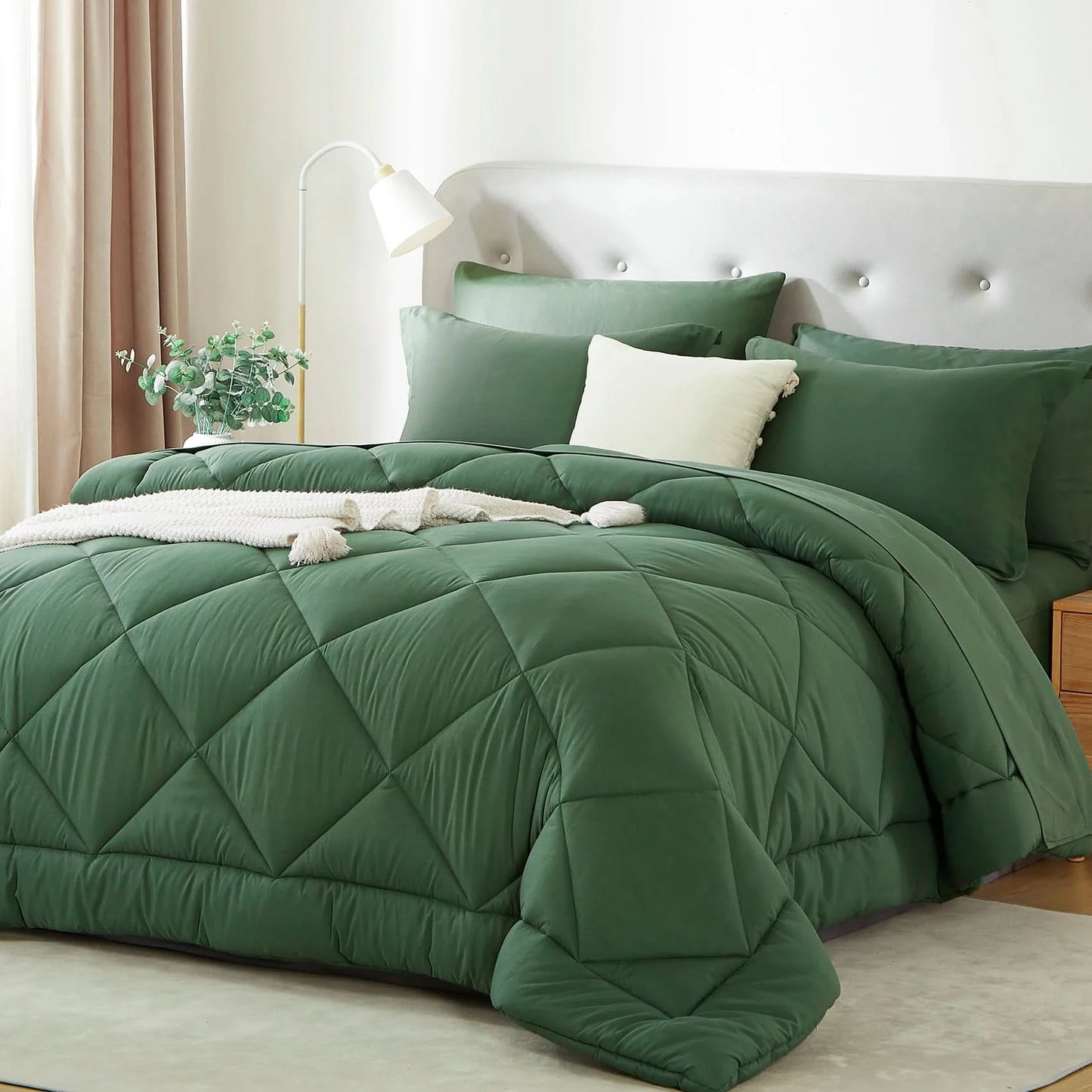 Green quilted comforter set on a bed in a bedroom setting
Grid Bedding Set

Microfiber Comforter Set

Polyester Bed Set

All-Season Bedding

Checkered Comforter

Soft Breathable Bedding

Modern Bedding Design

Machine Washable Quilt

Bed-in-a-Bag Set

Durable Quilted Comforter

7-Piece Bedding Set

Twin Full Queen King Bedding

Minimalist Bedding Set

Lightweight Quilt Set

Vacuum Packed Bedding

Stylish Bedroom Decor

Gift Bedding for Teens

Bedding Set for Men and Women

Tatting Weave Bedding

Hotel Quali