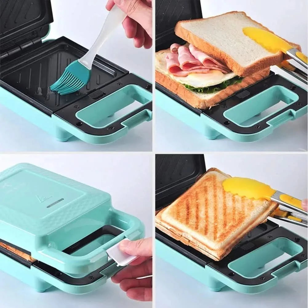 Small Sandwich Maker,Small Sandwich Maker， Multi-Functional Breakfast Machine， Sandwiches Waffles Maker ，Household Bakeware Roas - M & M Global