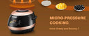 5L Boba Maker Machine Commercial Intelligent Tapioca Cooker with Even Heat Distribution, Anti-Overflow & Pressure Relief Valve, - M & M Global