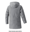Men Long Parka Fashion Brand Casual Winter Windbreaker Jacket with Hood Coats Fashion Clothing Men All-match Thicken Warm Parkas