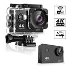 Action Camera 4K WiFi 2.0-inch Screen Waterproof 170D Underwater sports video cameras for motorcycle helmet Outdoor Sport Cam - M & M Global
