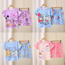 Saniro Hello Kitty Clothes Set Short Sleeve 2pcs Tshirt+Short 1 2 3 Years Old Summer New Clothing Girls Casual Loose - M & M Global