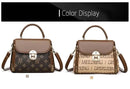 Bags for Women, Printed Fashionable Hand-Held Locks, Commuting Small Square Bag, Fashionable and Versatile Shoulder Crossbody Ba - M & M Global
