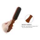 Natural Boar Bristle Beard Brush Men Facial Hair Cleaning Brush Professional Hairbrush Shaving Tools Beard Mustache Brushes - M & M Global