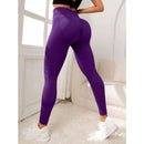 Sports Pants With Sexy Lines Lifting Buttocks Sports Tight Pants Women's High Waisted Elastic Fitness Pants Running Yoga Pants