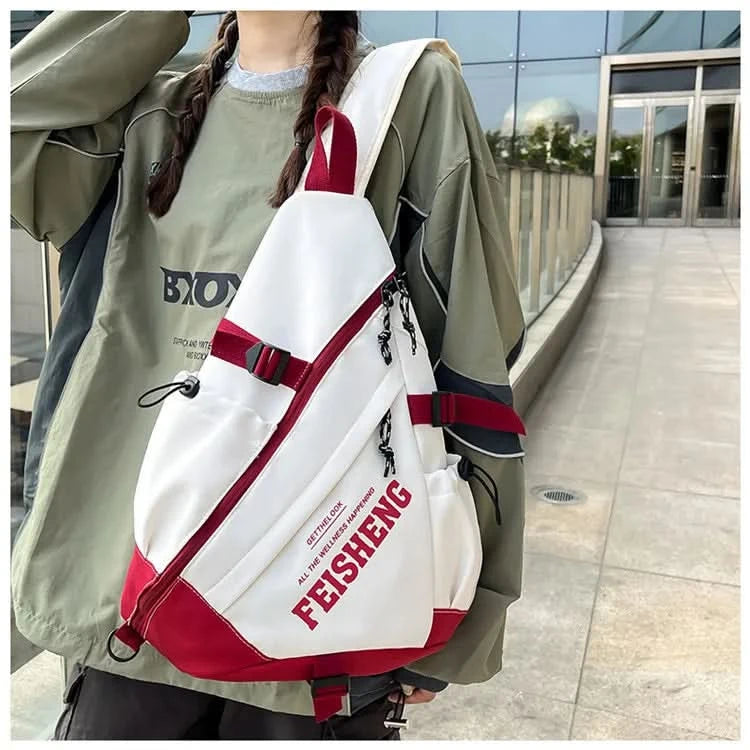Techwear Style Outdoor Motorcycle Sport Single Shoulder Backpack Unisex Hip Hop Multifunction Chest Bag Tactical Crossbody Bag - M & M Global