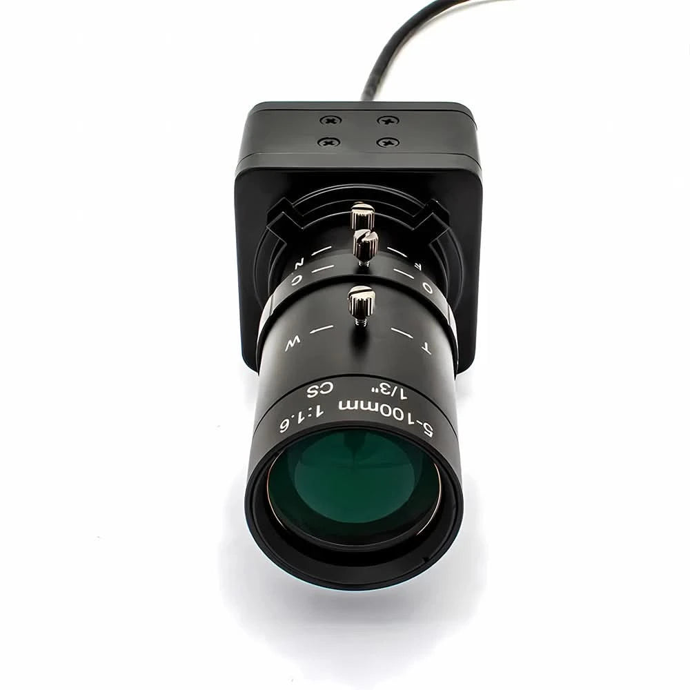 WGWK 4K Mini Type IP Camera 5-100mm Varifocal Lens Onvif P2P CCTV System Video For POE NVR System Indoor Home Surveillance cam - M & M Global