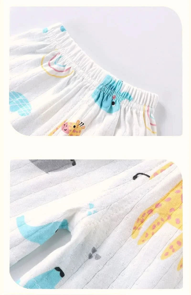 Children's Clothing Print Sleeveless Tops Shorts Cute Breathable Kids Summer Vest Shorts Set Tank Top for Baby Clothing Children - M & M Global