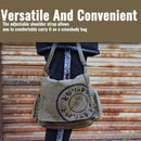 Canvas Messenger Handbag Large Capacity Washed Women Oblique Straddle Canvas Bag Simple Vintage Cartoon Leisure Shoulder Handbag - M & M Global