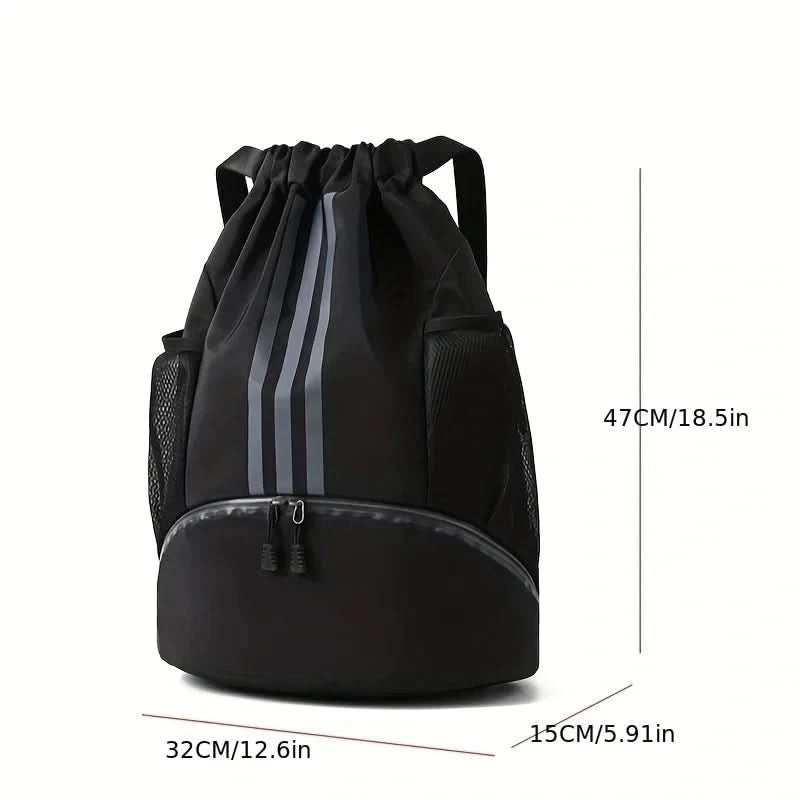 Gym Bag Fitness Backpack Women Men Basketball Backpack Outdoor Soccer Football Storage Bags Training Drawstring Sports Knapsack - M & M Global