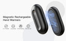Hand Warmers Rechargeable 2 Pack Magnetic Electric Hand Warmer with Digital Display Portable Pocket Heater Warm Christmas Gift - M & M Global