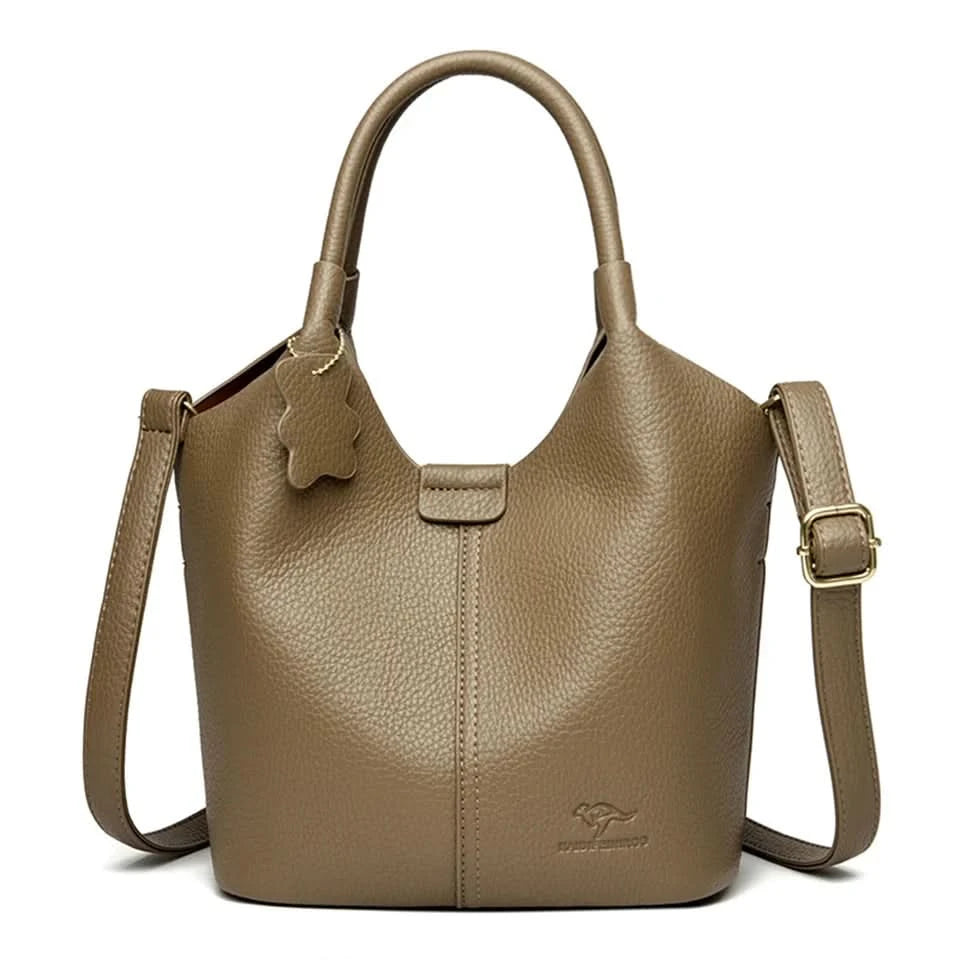 Soft Leather Handbags for Women Vintage Shoulder Bag Luxury Designer Ladies Large Capacity Bags Sac A Main - M & M Global