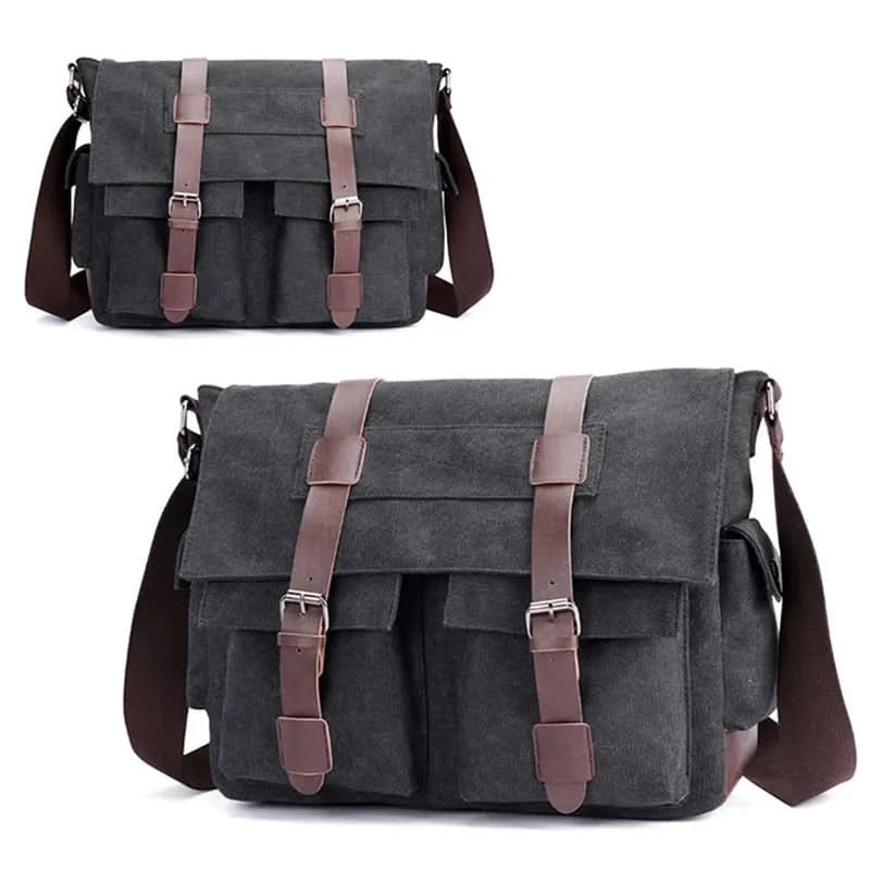 Men's Vintage Canvas Bag Men Casual Crossbody Bag For Men Messenger Bag Man Travel Shoulder Bags Bolsa Masculina High Quality - M & M Global