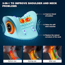 Portable EMS Neck Massager With Heat Low-Frequency Pulse Neck Cervical Spine Traction Relaxer Massage Pillow With Remote Control - M & M Global