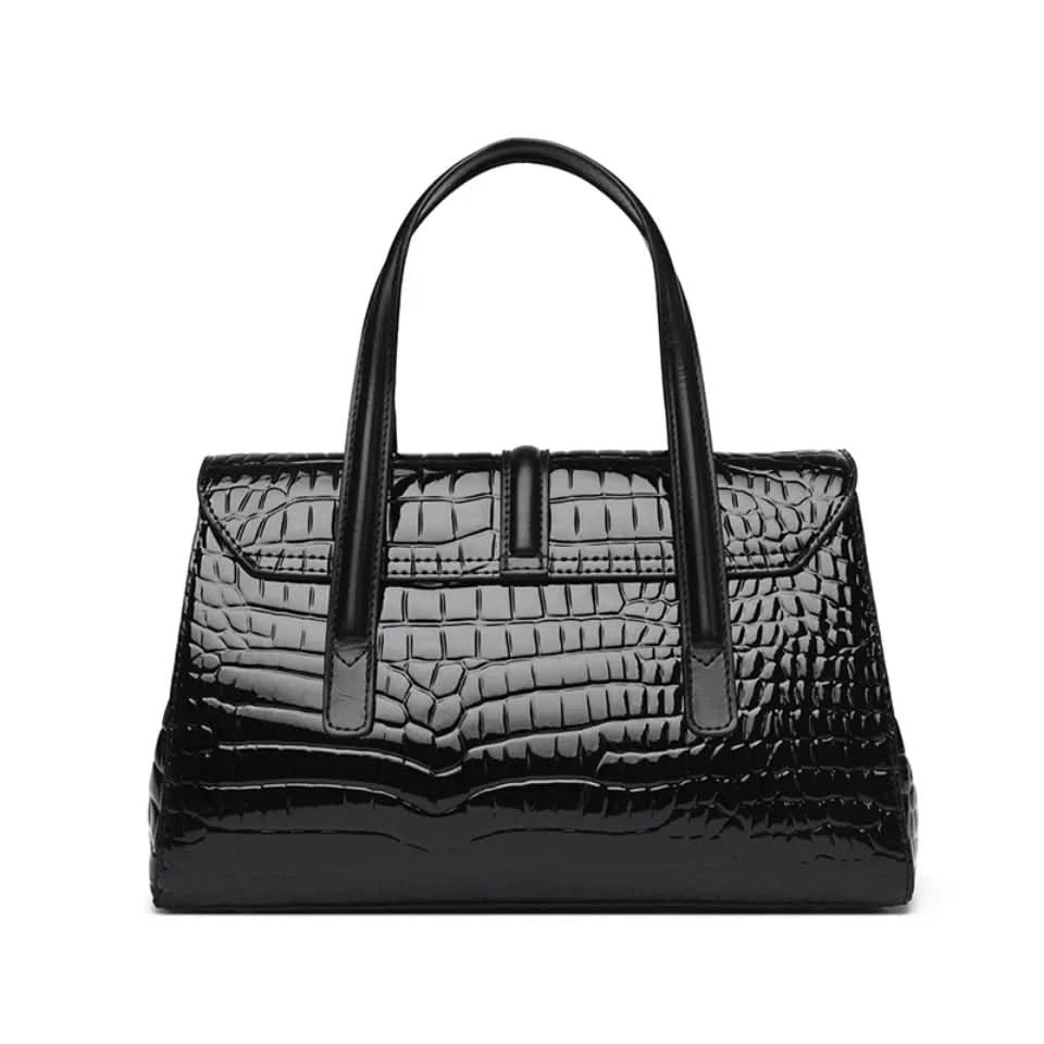 Luxury Shoulder Tote Bag Alligator Patent Leather Hand Bags for Women 2025 Designer Daily commuting Handbags HIgh Quality Sac - M & M Global