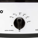 4816-14 Porcelain Roaster Oven, 6 quart, White - M & M Global