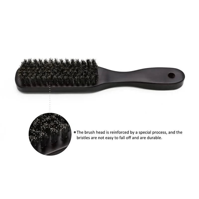 Natural Boar Bristle Beard Brush Men Facial Hair Cleaning Brush Professional Hairbrush Shaving Tools Beard Mustache Brushes - M & M Global