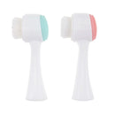 3D Bilateral Silicone Facial Cleanser Manual Massage Facial Brush Soft Bristles Silicone Double-Sided Face Brush Cleaning Tools - M & M Global