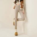 2025 New Women's Sharkskin Pants Winter Elastic Slim Thin Leg Yoga Leggings Female High Waist Thicken Plus Velvet Warm Leggings