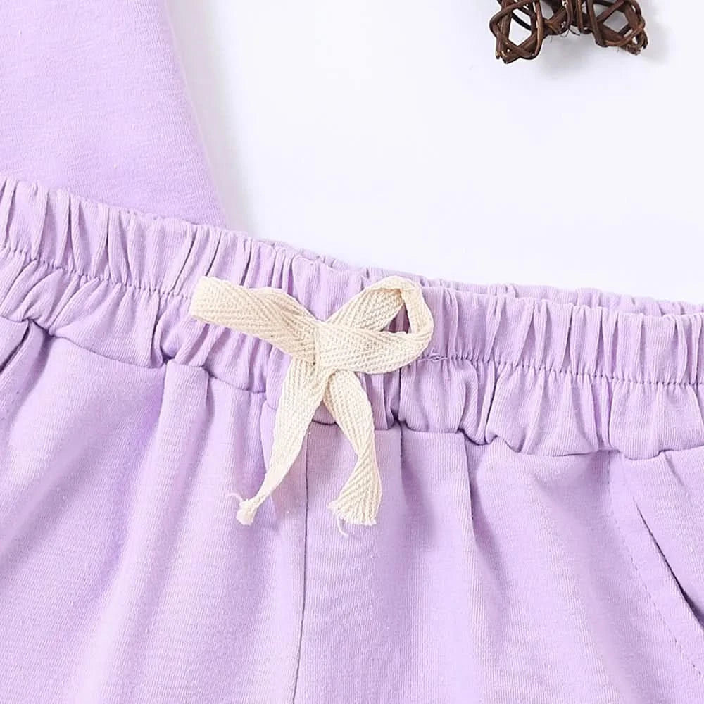 Hot Selling Children's Printed Summer Set Cute Rabbit Baby Boy And Girl Summer Clothing Children's Pure Cotton T-shirt Set - M & M Global