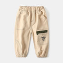 Wholesale New Children Boy Trousers Embroiedry Pockets Spliced Kids Boys Pants Casual Cotton Infant Babys Boys Bottoms 2-8Y Pant - M & M Global