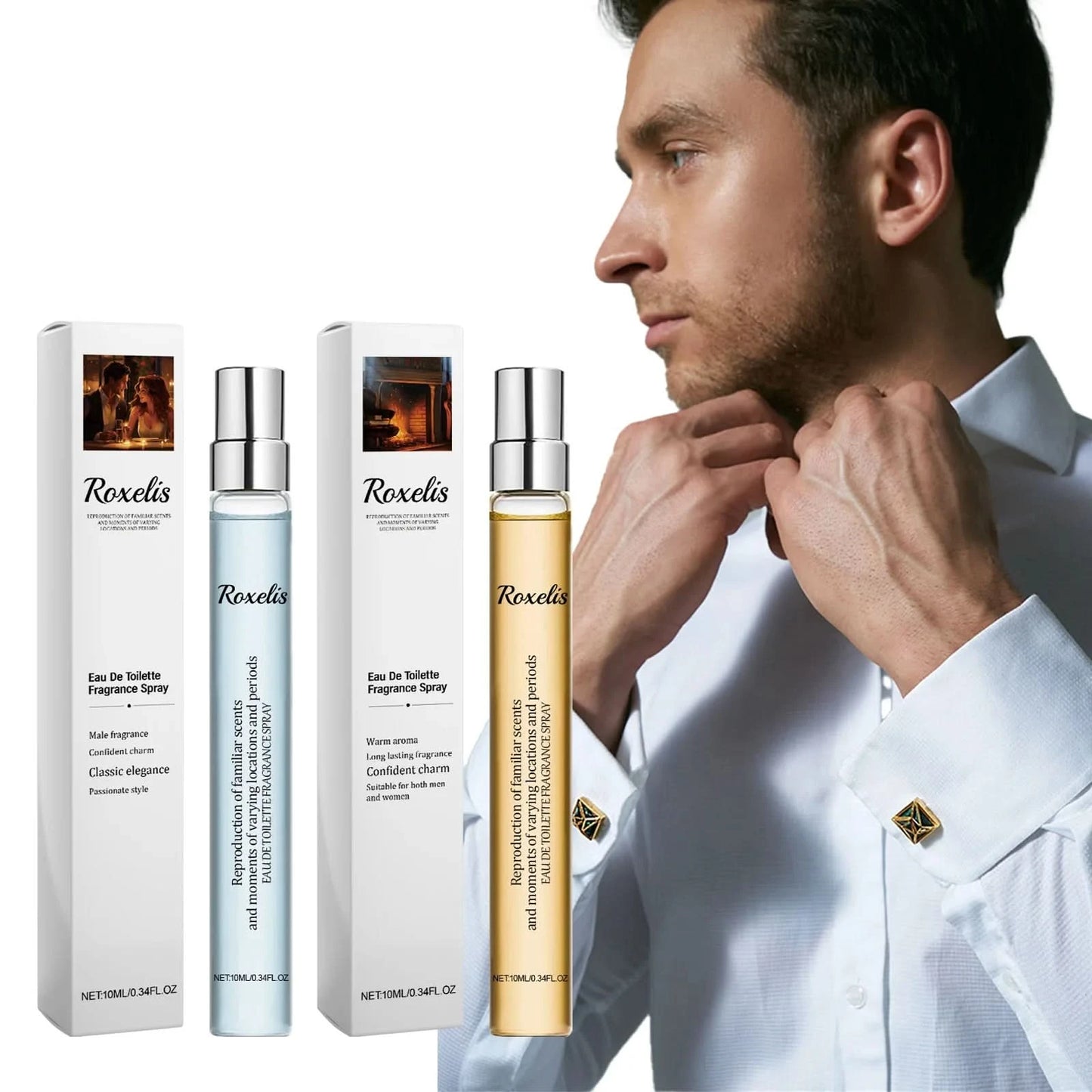 Roxelis Eau De Toilette Fragrance Spray Perfume Halloween Atmosphere Perfume Men's perfume Long Lasting Light Fragrance 0.34 OZ - M & M Global