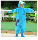 Children Rainwear And Rain Pants Sets Kids Boys Girls Waterproof Jumpsuit Hooded One-Piece Cartoon Dinosaur Waterproof Baby Suit - M & M Global