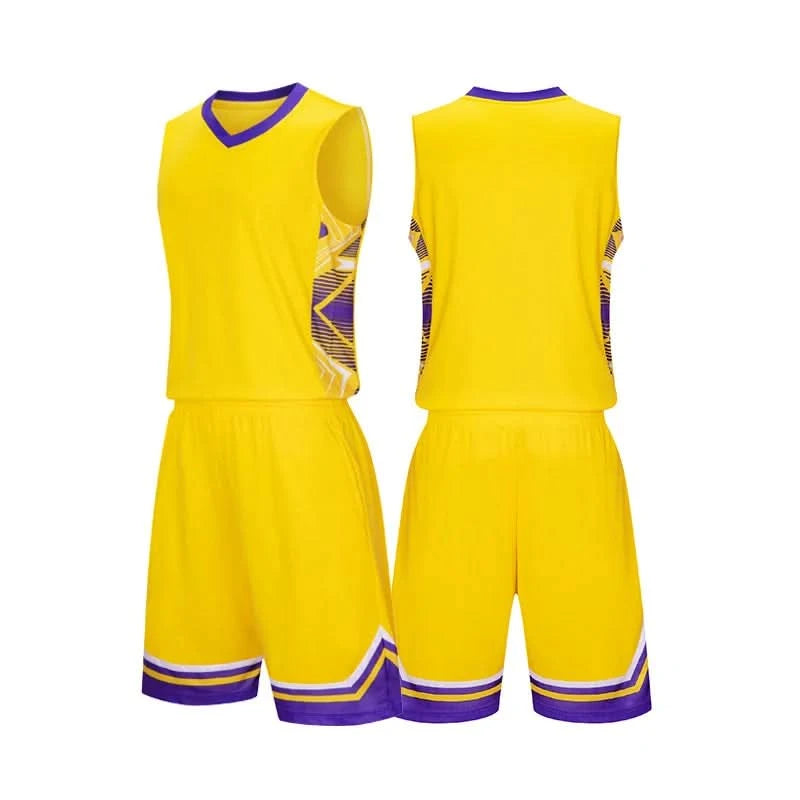 Kid Basketball Jersey Quick-drying Training Uniform Shirts Children Sportswear Kit Boys and Girls Tracksuit Sport Suit Clothes - M & M Global