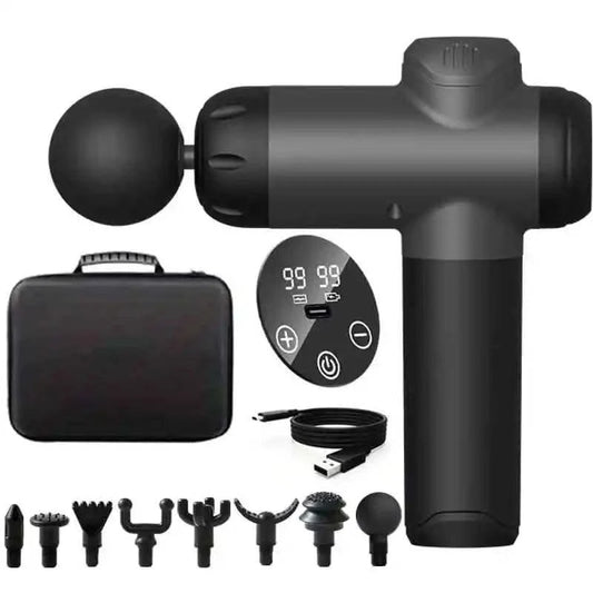 99 Level Massage Gun Fascia Deep Muscle Relax Body Neck Massager Electric Fitness Equipment Noise Reduction Male Female - M & M Global