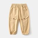 Wholesale New Children Boy Trousers Embroiedry Pockets Spliced Kids Boys Pants Casual Cotton Infant Babys Boys Bottoms 2-8Y Pant - M & M Global