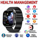New ECG+PPG Smart Watch Men Heart Health Blood Pressure Uric Acid BMI Overall Health Analysis Professional Care Smartwatch Men